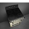 Smeg TR62IP2 60cm Victoria Electric Cooker Cream hob