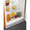 Smeg FAB10ROR6 55cm 50s Style Fridge Freezer Minibar Right Hand Hinge In Orange_inside