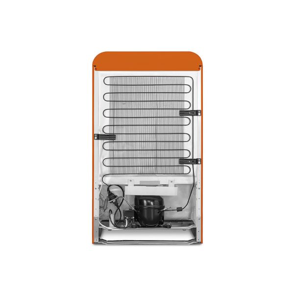 Smeg FAB10ROR6 55cm 50s Style Fridge Freezer Minibar Right Hand Hinge In Orange_back