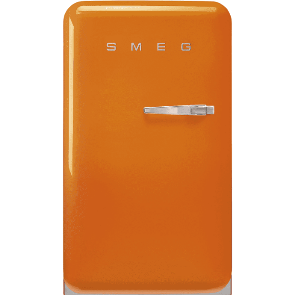 Smeg FAB10LOR6 55cm 50s Style Fridge Freezer Minibar Left Hand Hinge In Orange_main