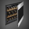 Smeg CVI321X3 45cm Height Classic Wine Cooler with Reversible Hinge In Stainless Steel_ side view door open 