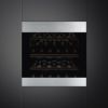 Smeg CVI329X3 60cm Height Classic Wine Cooler with Reversible Hinge In Stainless Steel _ front view fitted