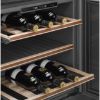 Smeg CVI329X3 60cm Height Classic Wine Cooler with Reversible Hinge In Stainless Steel _ close up 