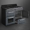 Smeg TR4110GR 110cm Victoria Dual Fuel Range Cooker Slate Grey interior 2