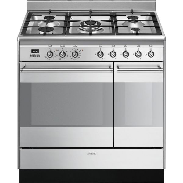 Smeg SUK92MX9-1 90cm Concert Dual Fuel Range Cooker Stainless Steel main