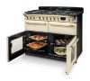 Rangemaster 18147 Estel Deluxe 110 Dual Fuel Range Cooker in Bordeaux with Antique Brass Trim - ESDLB110DFPBOR/AB1_ovens