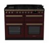 Rangemaster 18147 Estel Deluxe 110 Dual Fuel Range Cooker in Bordeaux with Antique Brass Trim - ESDLB110DFPBOR/AB1_main
