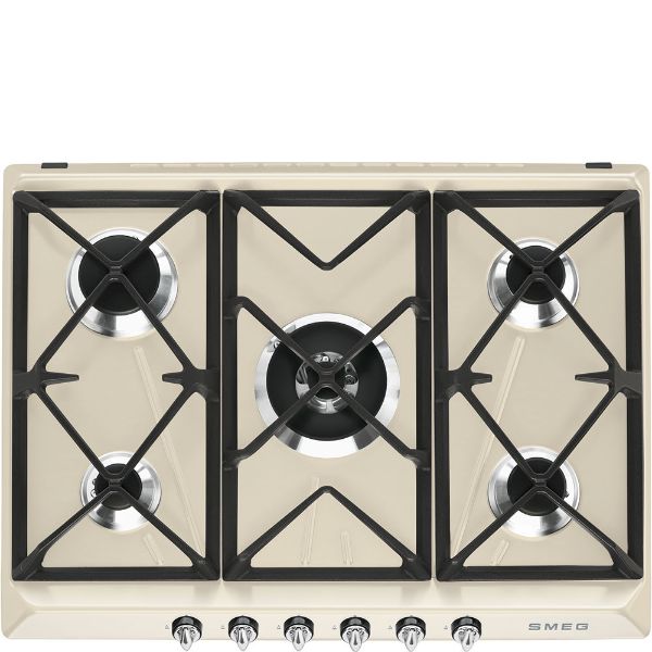 Smeg SR975PGH 69cm Victoria Gas Hob Cream main