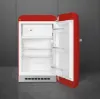 Smeg FAB10RRD6 55cm 50s Style Fridge Freezer Minibar Right Hand Hinge In Red_open