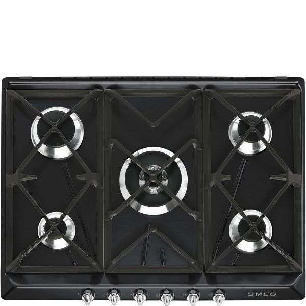 Smeg SR975NGH 69cm Victoria Gas Hob Black main