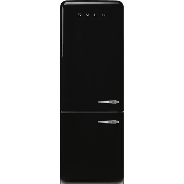 Smeg FAB38LBL6 70cm 50s Style Fridge Freezer Left Hand Hinge In Black_main