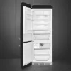 Smeg FAB38LBL6 70cm 50s Style Fridge Freezer Left Hand Hinge In Black_inside