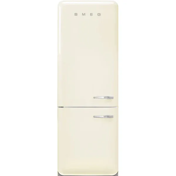 Smeg FAB38LCR6 70cm 50s Style Fridge Freezer Left Hand Hinge In Cream_main