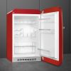 Smeg 55cm 50s Style Right Hand Hinged Home Bar Fridge In Red_inside
