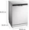 Siemens SN23EW03ME iQ300 Freestanding Dishwasher with 14 Place Settings in White _dimensions