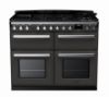 Rangemaster 15249 Estel Deluxe 110 Dual Fuel Range Cooker in Slate with Chrome Trim -  ESDLB110DFPSLT/CM1_main