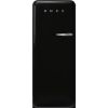 Smeg FAB28LBL5UK 60cm 50s Style Left Hand Hinge Fridge with Icebox In Black_main