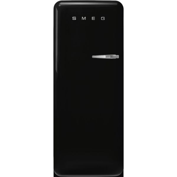 Smeg FAB28LBL5UK 60cm 50s Style Left Hand Hinge Fridge with Icebox In Black_main