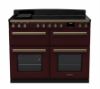Rangemaster 18168 Deluxe 110 Induction Range Cooker in Bordeaux with Antique Brass Trim - ESDLB110EIPBOR/AB1_main