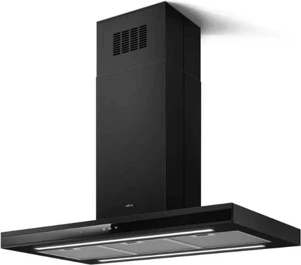 Elica ADELE-IS-AT-BLK 90cm Island Hood in Black_close up