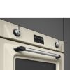 Smeg SOP6902S2PP 60cm Victoria Pyrolytic SteamOne Single Oven Cream knobs