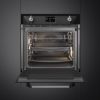 Smeg SOP6902S2PN 60cm Victoria Pyrolytic SteamOne Oven Black interior