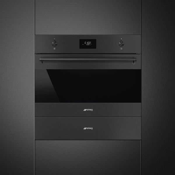 Smeg SO4301M0N Compact 45cm Classic Microwave with Grill Matte Black main 2