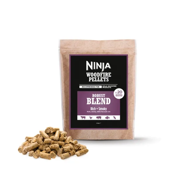 Ninja OO101UKCOVKIT Ninja Woodfire Outdoor Oven with Grill Cover & Woodfire Pellets - Terracotta/Steel_pellets