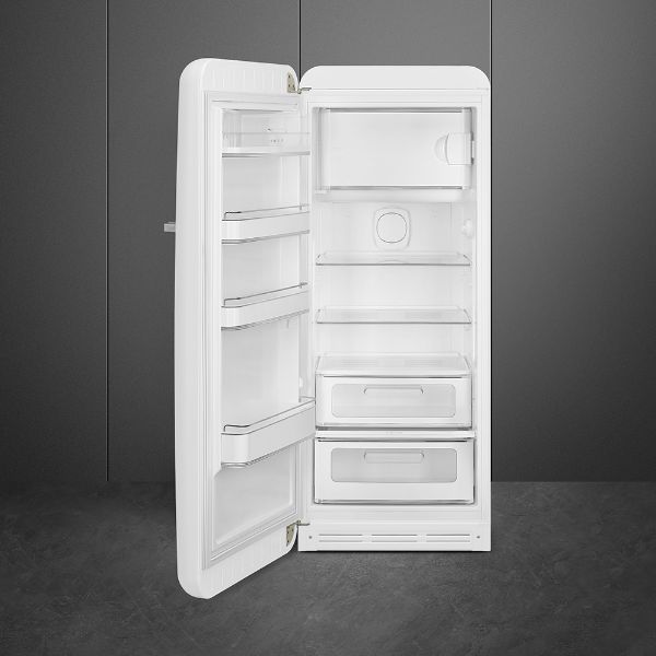 Smeg FAB28LWH5UK 60cm 50s Style Fridge with Icebox Left Hand Hinge In White_inside