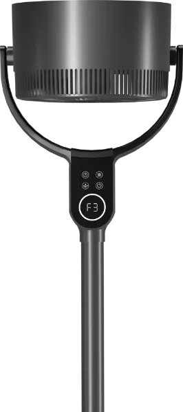 Vybra VS001-OFG Dual Height Tilt & Swing Oscillating Fan - Graphite_tilted