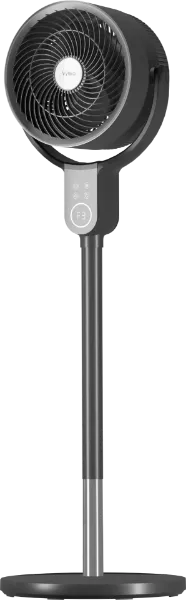 Vybra VS001-OFG Dual Height Tilt & Swing Oscillating Fan - Graphite_facing left