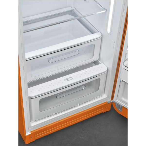 Smeg FAB28ROR5UK 60cm 50s Style Fridge with Icebox Right Hand Hinge In Orange_bottom