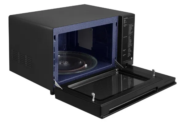 Samsung MC32DG7646CKE3 32L All-In-One Combi Microwave Oven with Air Fry - Black_door open
