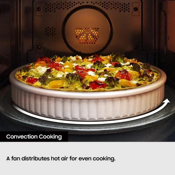 Samsung MC32DG7646CKE3 32L All-In-One Combi Microwave Oven with Air Fry - Black_convection cooking