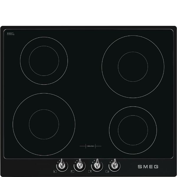 Smeg SI964NM 60cm Victoria Induction Hob with Black frame main
