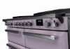 Rangemaster 17881 Deluxe 110 Induction Range Cooker in Heather with Chrome Trim - ESDLB110EIPHTH/CM1_controls