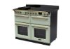 Rangemaster 18171 Deluxe 110 Induction Range Cooker in Mint with Antique Brass Trim - ESDLB110EIPMNT/AB1_angled view