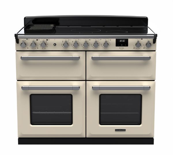 Rangemaster 15301 Estel Deluxe 110 Induction Range Cooker in Pale Cream with Chrome Trim - ESDLB110EIPPCR/CM1_main