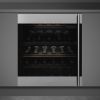 Smeg CVI338LX3 60cm Classic U/C Wine Cooler with Left Hand Hinge in Stainless steel_ front view fitted