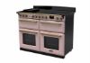 Rangemaster 18170 Estel Deluxe 110 Induction Range Cooker in Pale Pink with Antique Brass Trim - ESDLB110EIPPPK/AB1_angled