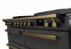 Rangemaster 18166 Estel Deluxe 110 Induction Range Cooker in Slate with Antique Brass Trim - ESDLB110EIPSLT/AB1_controls