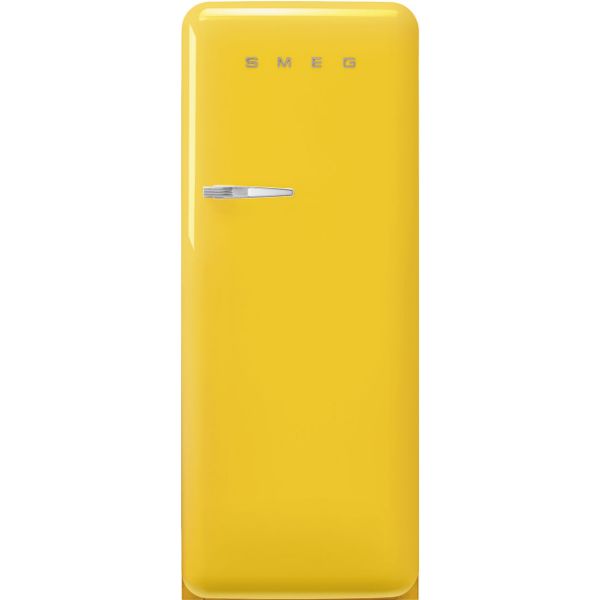 Smeg FAB28RYW5UK 60cm 50s Style Fridge with Icebox Right Hand Hinge In Yellow_main