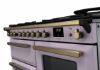 Rangemaster 18237 Estel Deluxe 110 Dual Fuel Range Cooker with Proving Drawer in Heather with Antique Brass Trim - ESDLO110DFPHTH/AB1_controls