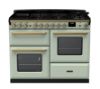 Rangemaster 18108 Estel Deluxe 110 Dual Fuel Range Cooker with Proving Drawer in Mint with Antique Brass Trim - ESDLO110DFPMNT/AB1_main