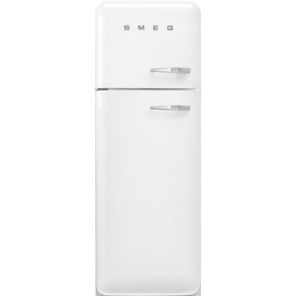 Smeg FAB30LWH5UK 60cm 50s Style Fridge Freezer Left Hand Hinge in White_main