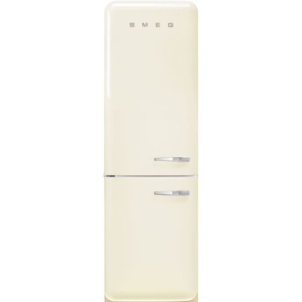 Smeg FAB32LCR5UK 60cm 50s Style Fridge Freezer Left Hand Hinge In Cream_main
