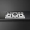 Smeg PX375 73cm Classic Gas Hob Stainless Steel counter