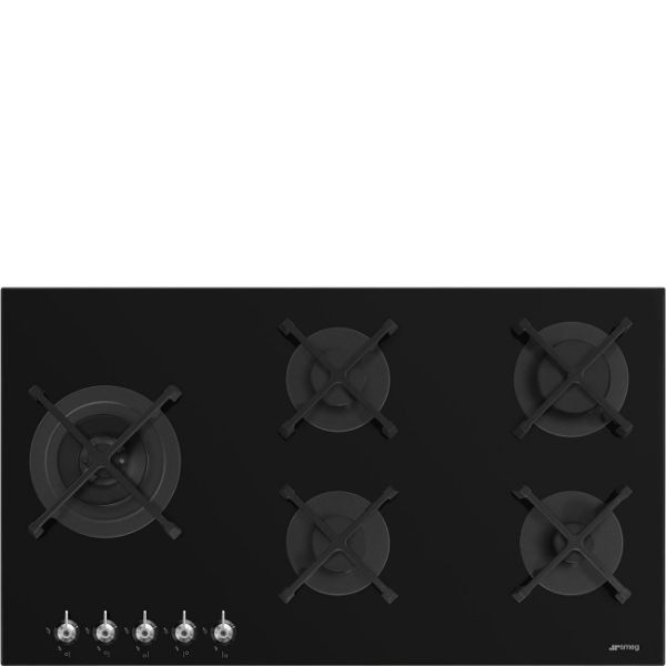 Smeg PV395LN 90cm Classic Gas on Glass on Steel Hob Black main