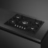 Smeg PV375N 75cm Classic Gas on Glass on Steel Hob Black counter