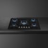 Smeg PV375N 75cm Classic Gas on Glass on Steel Hob Black on